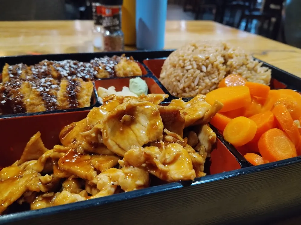 Bento Box Teriyaki Chicken with Super California Roll